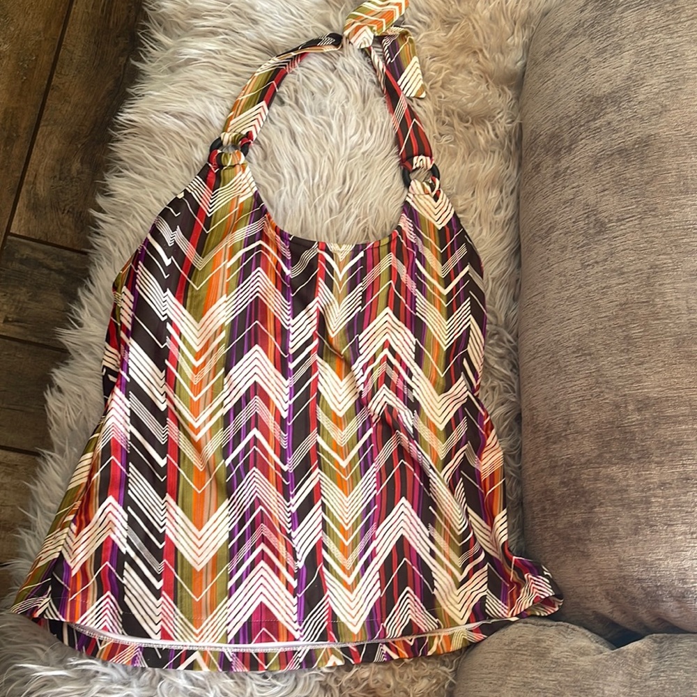 Catalina, chevron print, Tankini top.